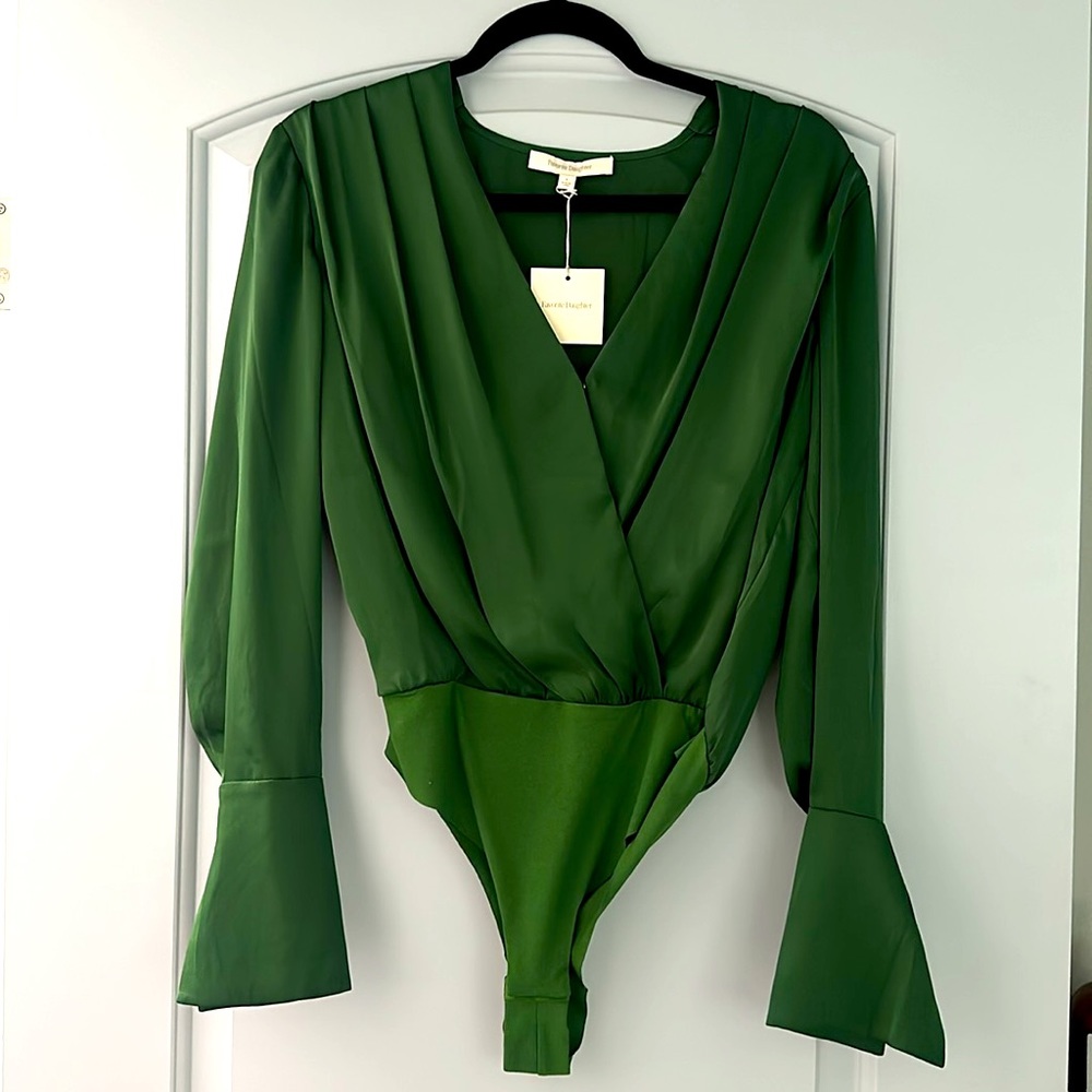 Favorite Daughter The Date Blouse - Emerald Green
